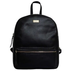 Assots London Eden Full Grain Leather Small Backpack - Black