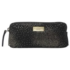Assots London Emily Sparkle Make Up Bag - Black/Yellow