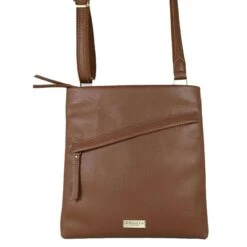 Assots London Florence Crossbody Sling Bag - Tan