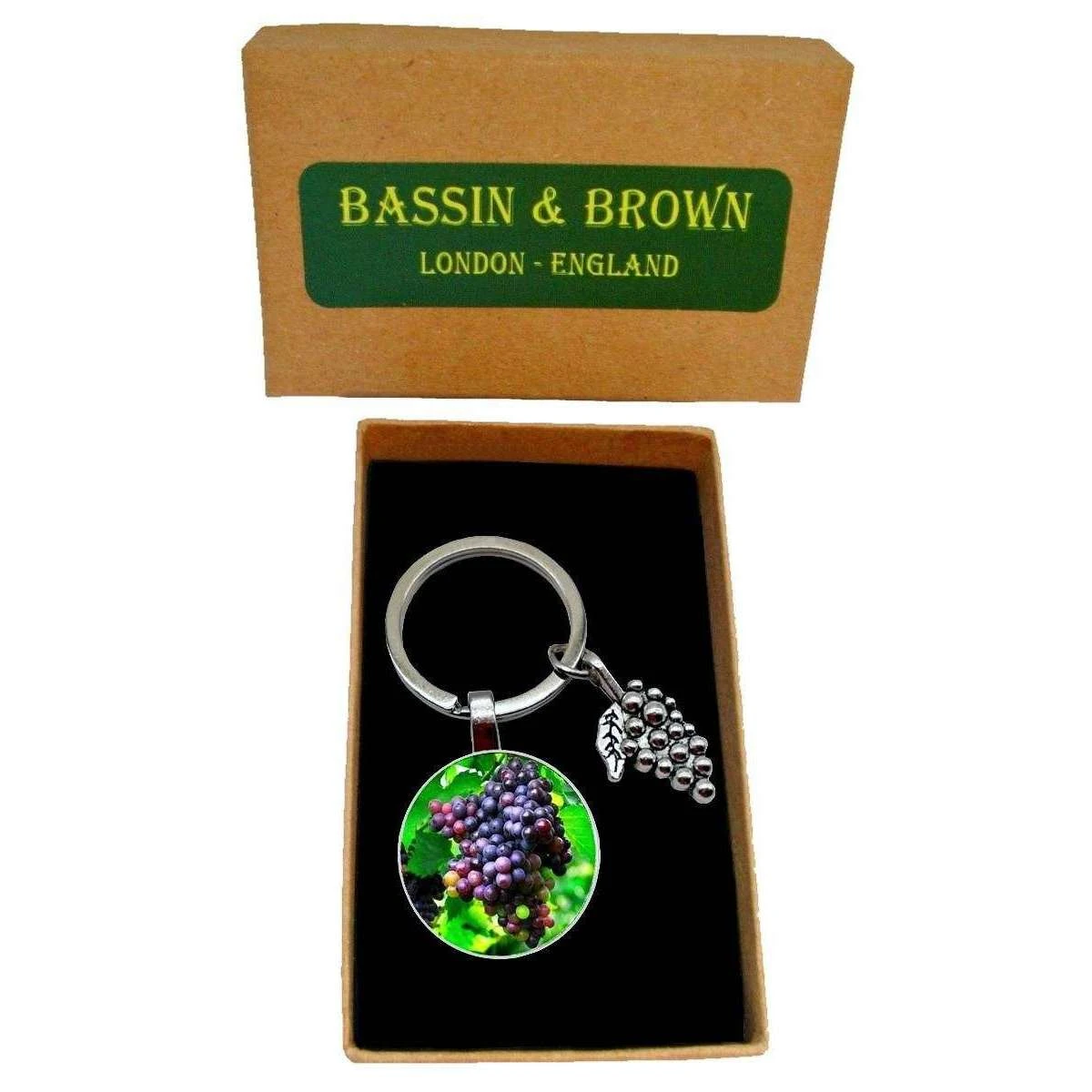 Bassin And Brown Bunch Of Grapes Key Ring - Green/Wine/Blue - Image 5