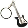 Bassin And Brown Guitar Key Ring - Black/White/Silver
