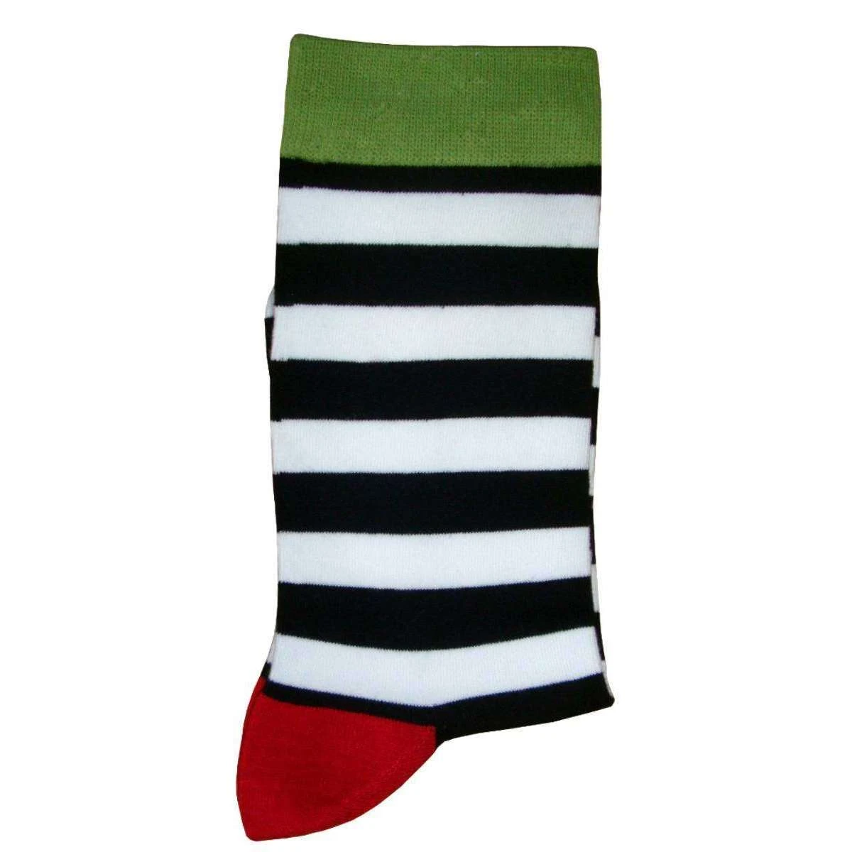 Bassin And Brown Hooded Striped Contrasting Heel And Toe Socks - Black/White - Image 5