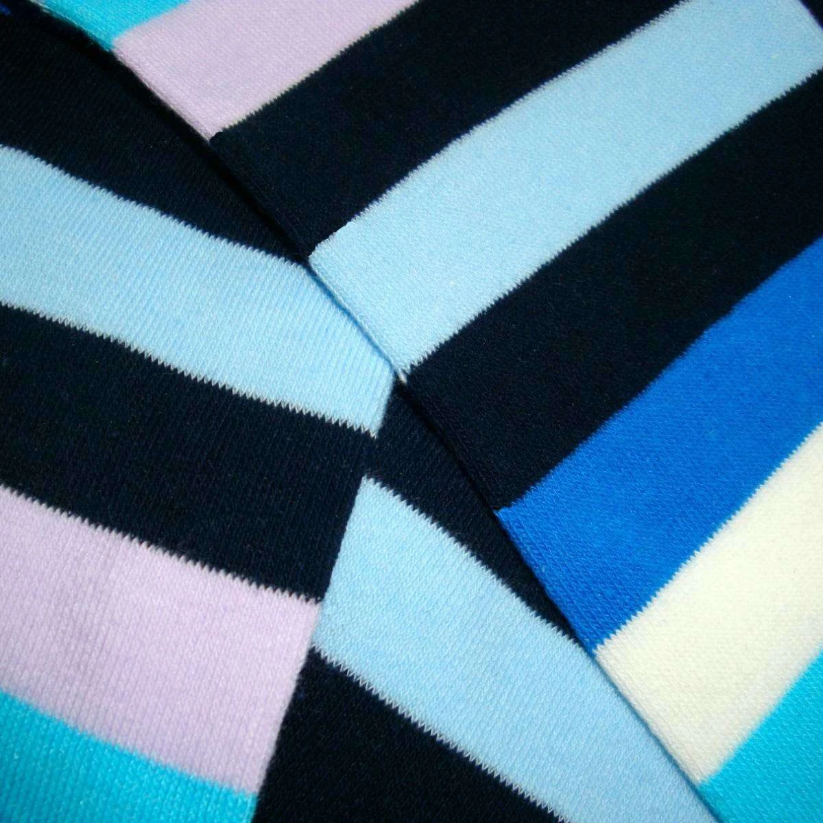 Bassin And Brown Multi Stripe Socks - Blue/Multi-colour - Image 5