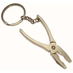 Bassin And Brown Plier Tool Key Ring - Silver