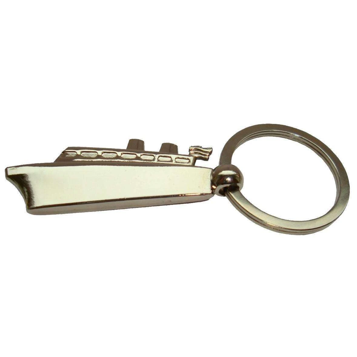 Bassin And Brown Ship Keyring - Silver