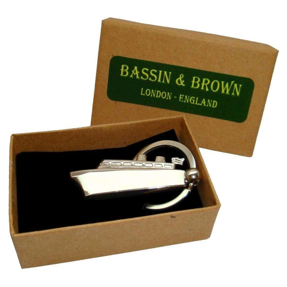 Bassin And Brown Ship Keyring - Silver - Image 2