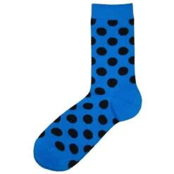 Bassin And Brown Spotted Socks - Blue/Black