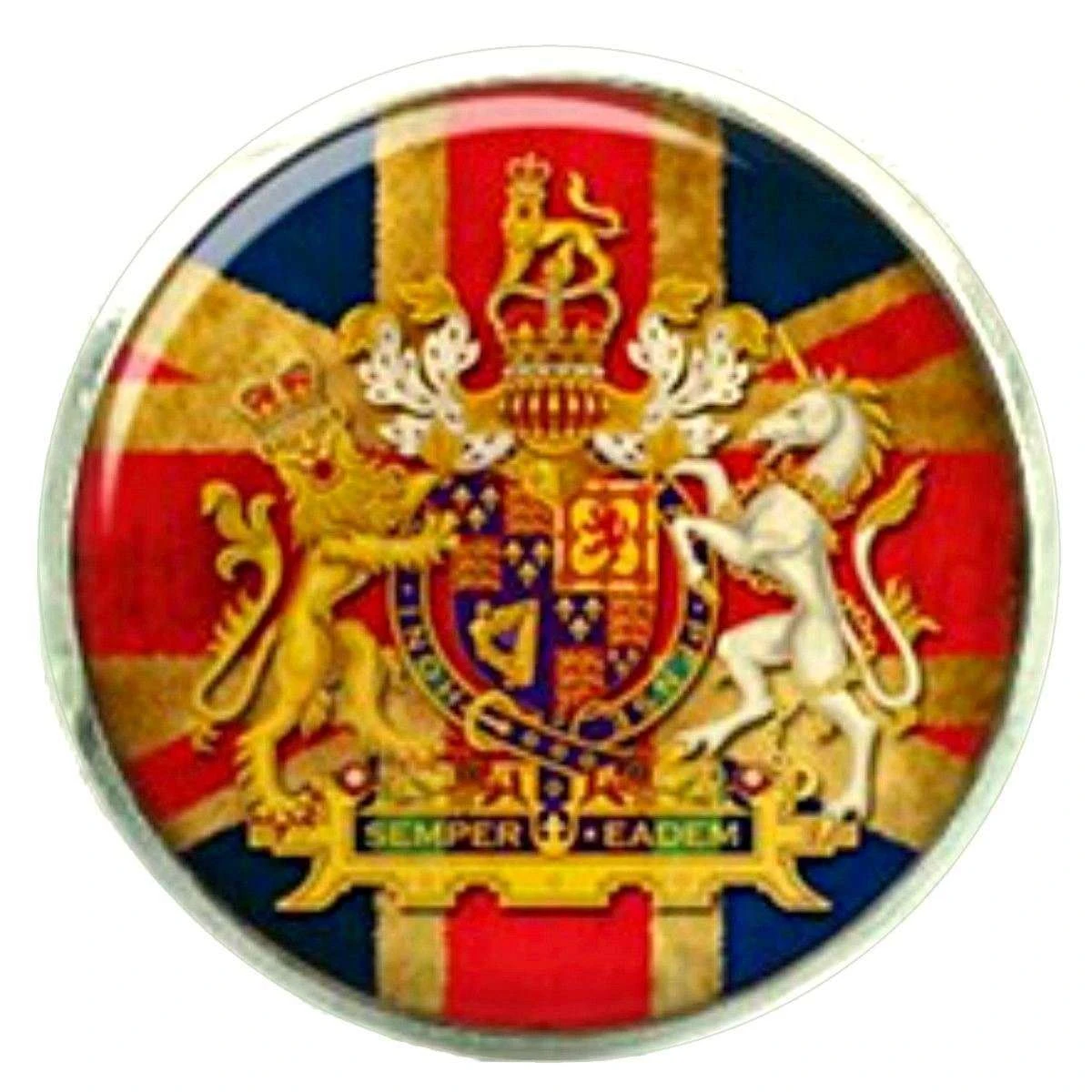 Bassin And Brown Vintage British Union Jack Flag Key Ring - Red/White/Blue - Image 3