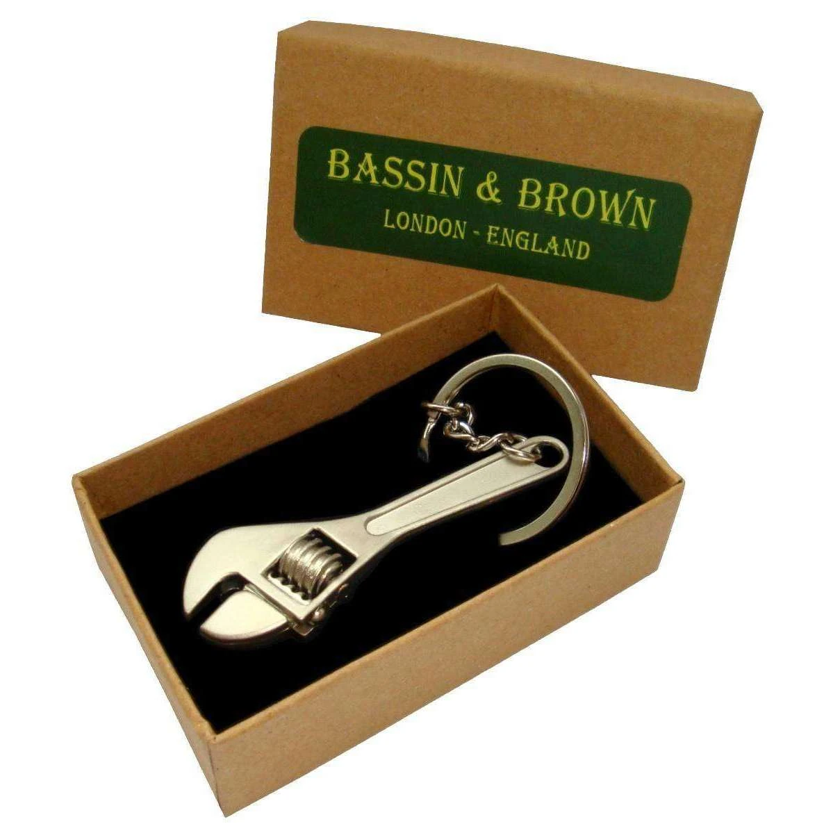 Bassin And Brown Wrench Keyring - Matte Silver - Image 2