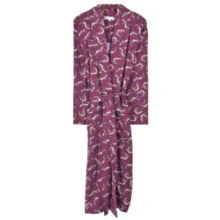 Bown Of London Gekko Lightweight Dressing Gown - Claret