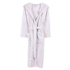 Bown Of London Terry NUA Cotton Towelling Dressing Gown - Light Grey