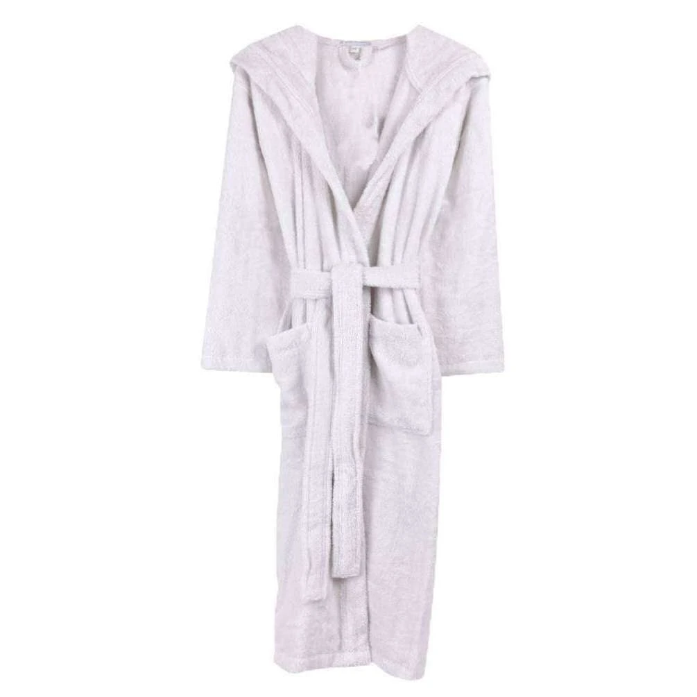 Bown Of London Terry NUA Cotton Towelling Dressing Gown - Light Grey