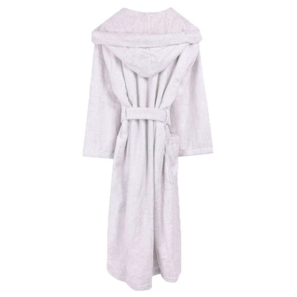 Bown Of London Terry NUA Cotton Towelling Dressing Gown - Light Grey - Image 2