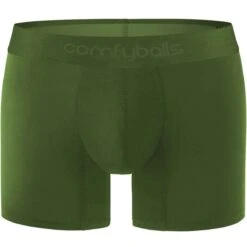Comfyballs Wood Long Boxer - Olive Green