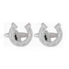 David Van Hagen Horse Shoe Cufflinks - Silver