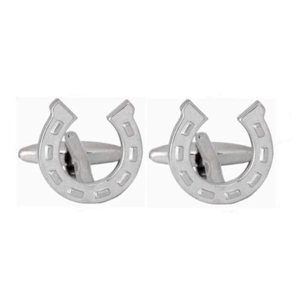 David Van Hagen Horse Shoe Cufflinks - Silver