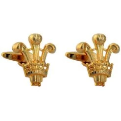 David Van Hagen Prince Of Wales Cufflinks - Gold