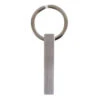 David Van Hagen Stainless Steel Key Ring - Silver