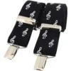 David Van Hagen Treble Clef Music Braces - Black/White