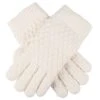 Dents Bubble Texture Knit Gloves - Winter White