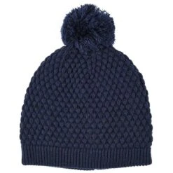 Dents Bubble Textured Knit Beanie - Navy