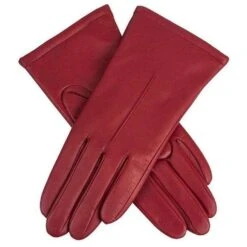 Dents Ginny Single Point Gloves - Berry Red