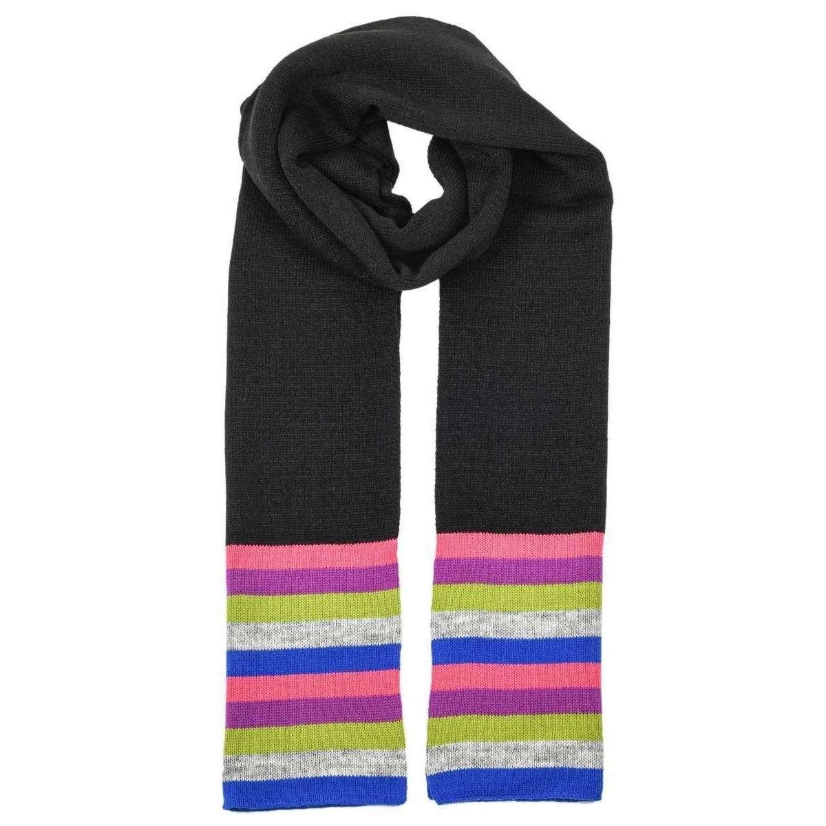 Dents Plain Knitted Multi Scarf - Black