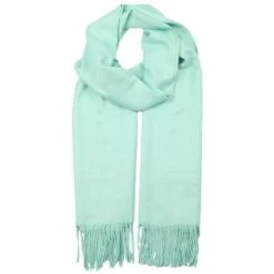Dents Plain Woven Pashmina Scarf - Mint