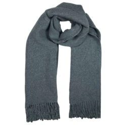 Dents Pleated Stole Scarf - Navy