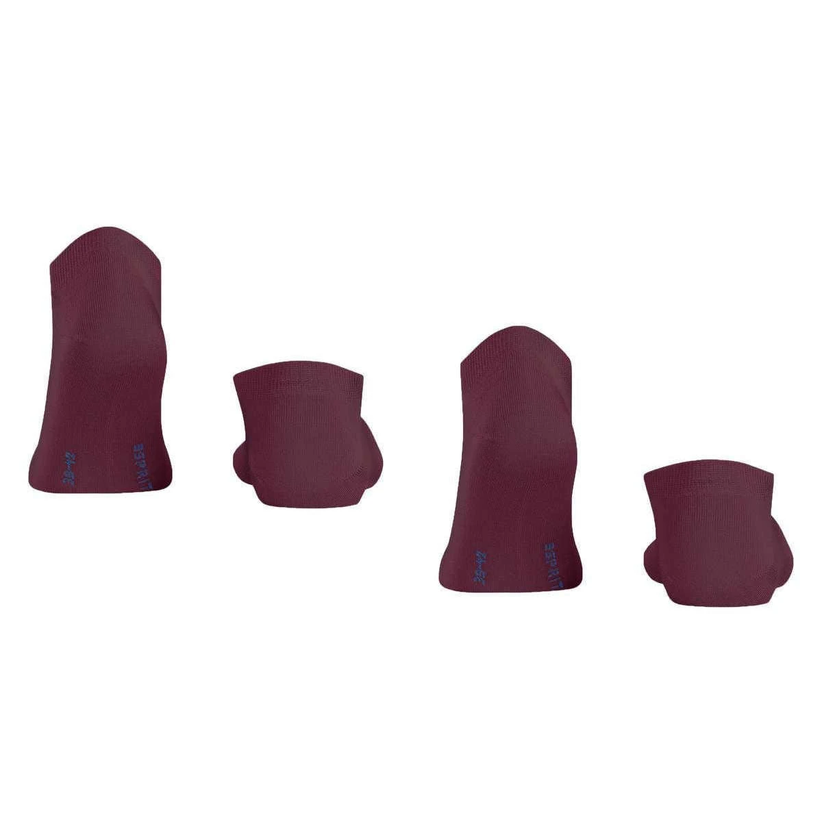 Esprit Basic Uni 2 Pack Sneaker Socks - Shadow Red - Image 3