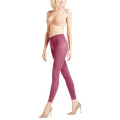 Falke Cotton Touch Leggings - English Rose Pink