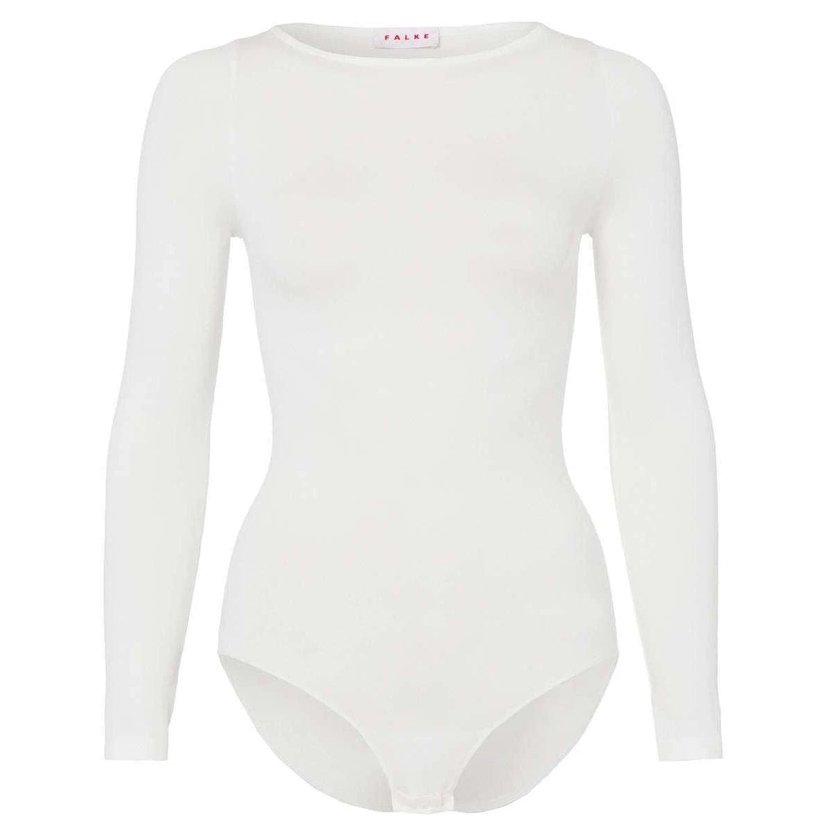 Falke Fine Cotton Long Sleeved Bodysuit - Ivory - Image 3
