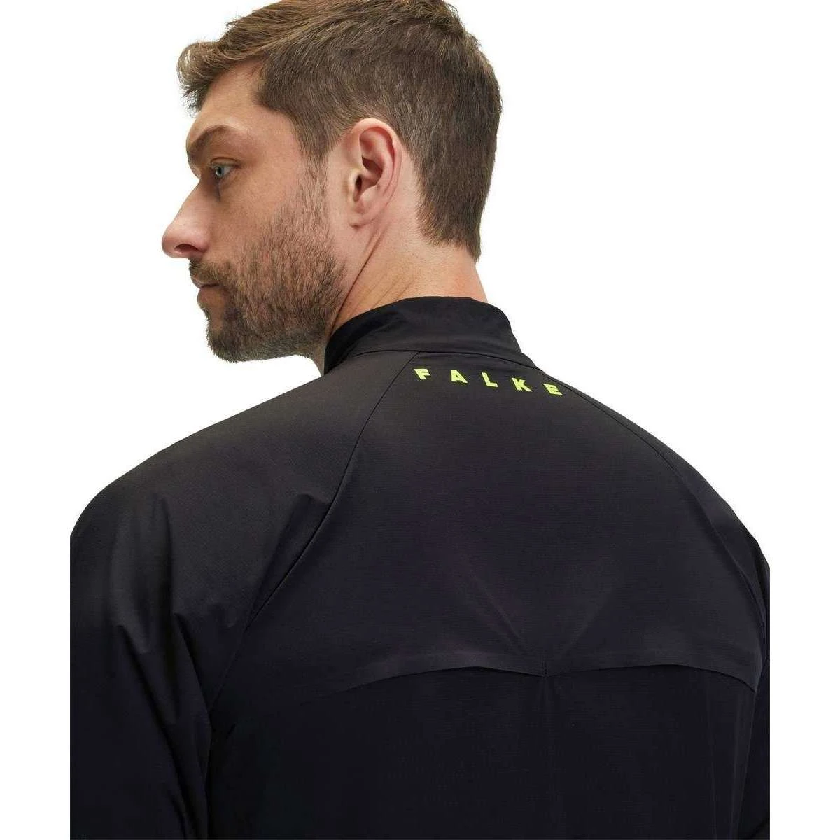 Falke Light Biking Jacket - Black/Lime Green - Image 5