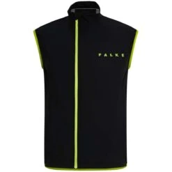 Falke Light Biking Waistcoat - Black/Lime Green