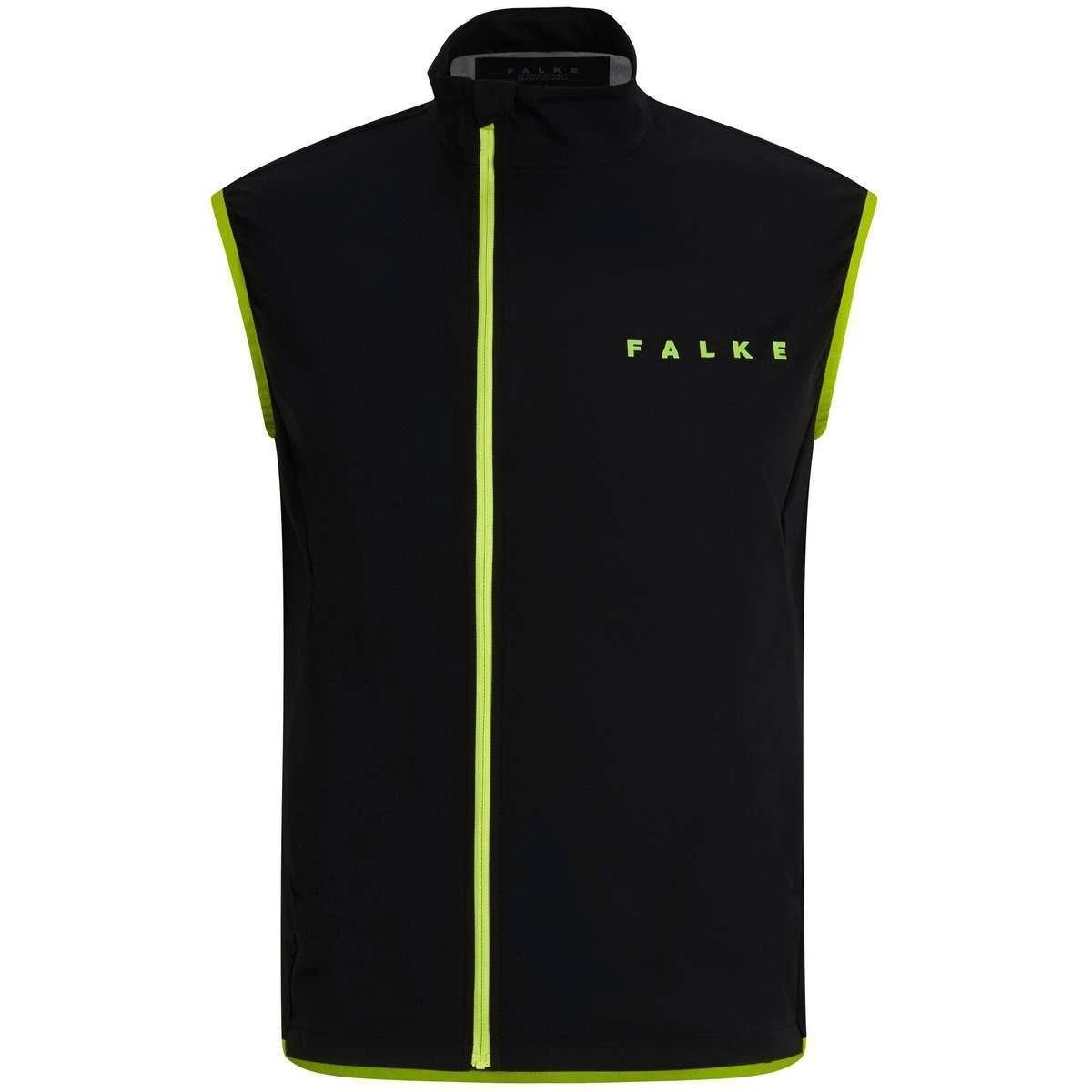 Falke Light Biking Waistcoat - Black/Lime Green