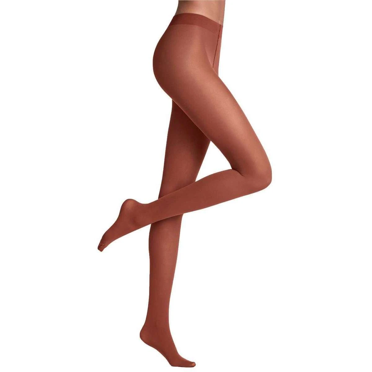 Falke Matt Deluxe 30 Denier Tights - Cayenne Brown - Image 3
