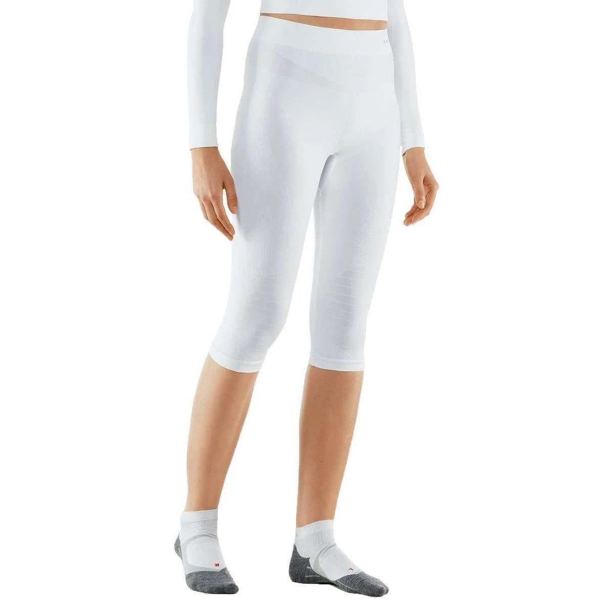 Falke Maximum Warm 3/4 Training Tights - White