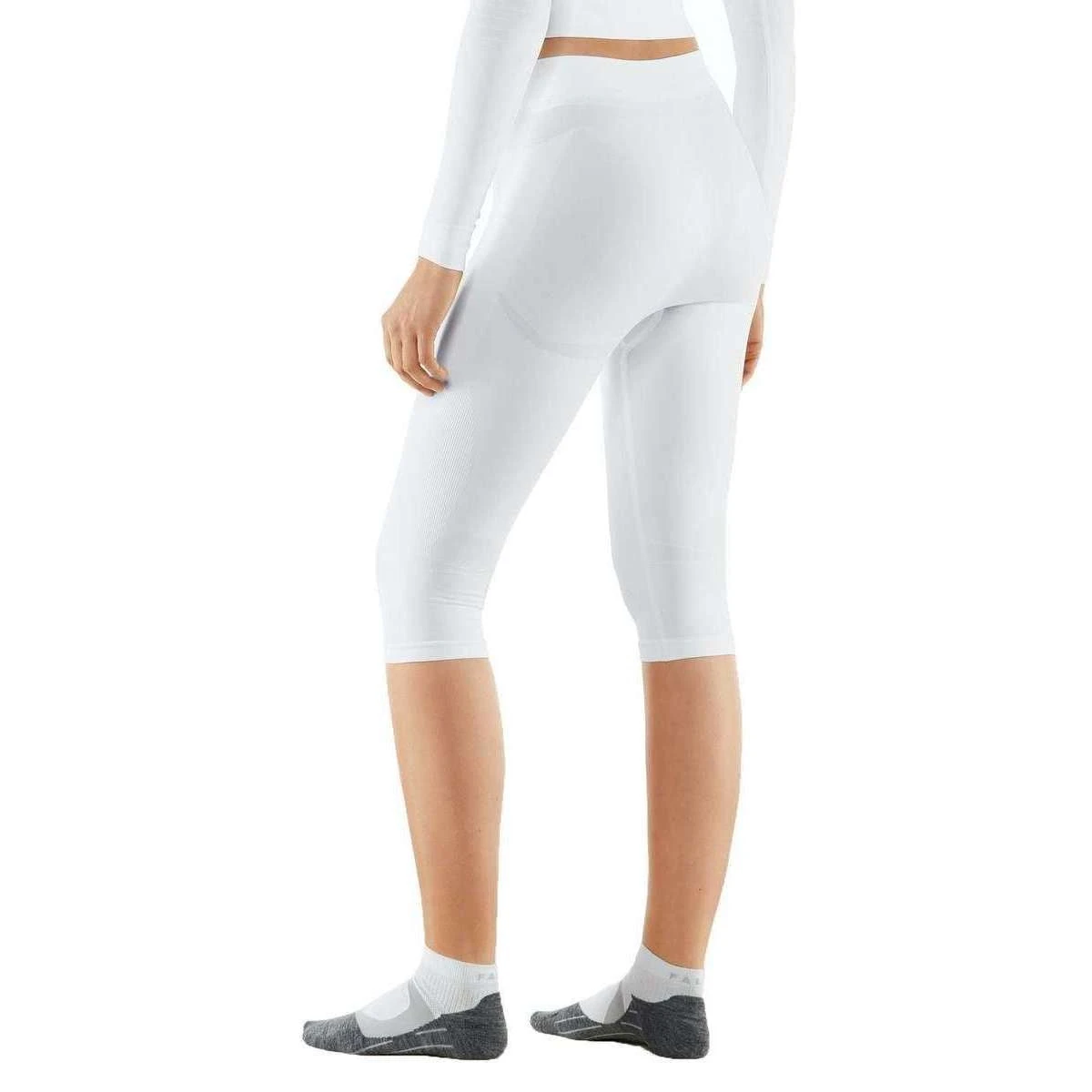 Falke Maximum Warm 3/4 Training Tights - White - Image 2