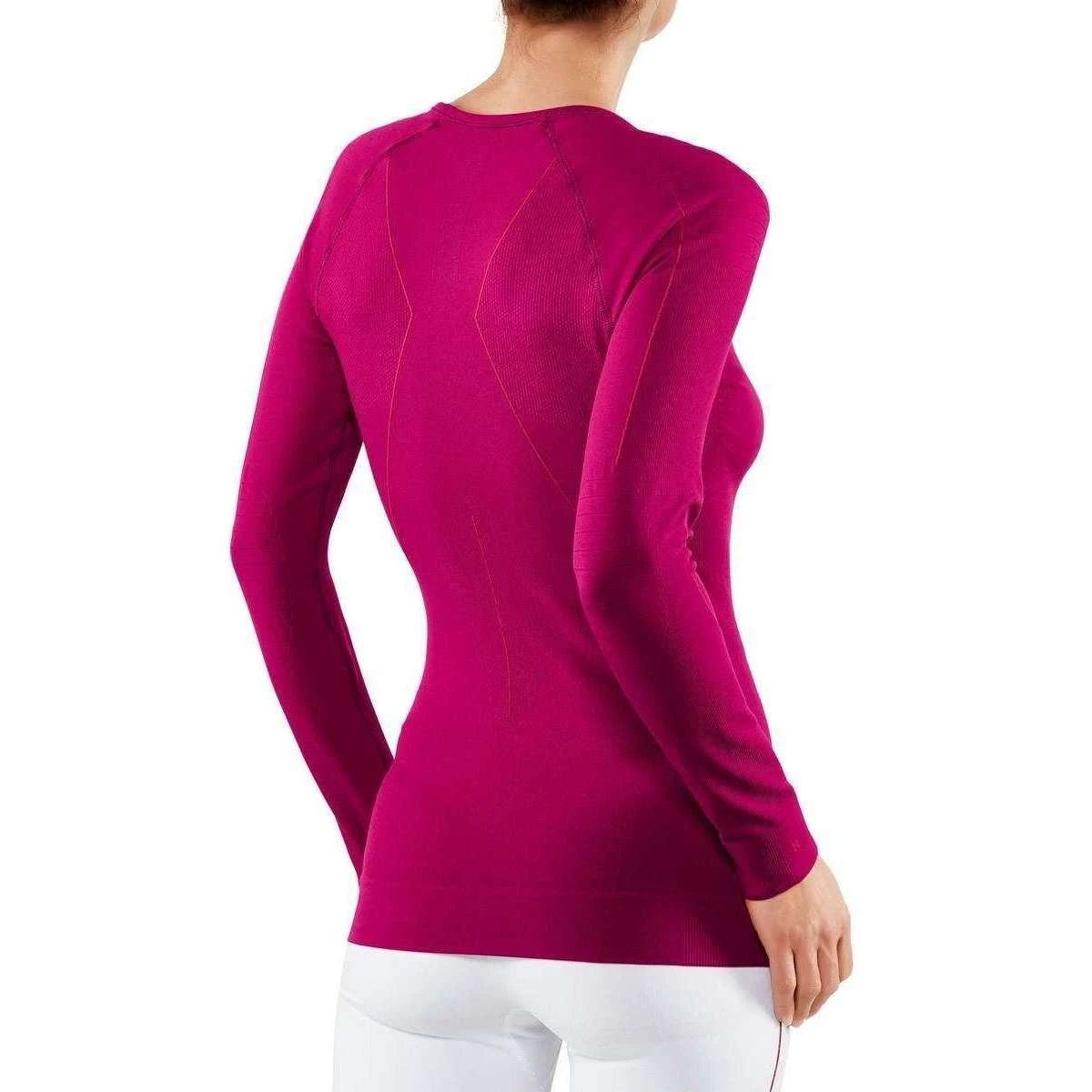 Falke Maximum Warm Long Sleeve Shirt - Berry Pink - Image 2