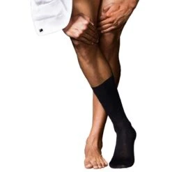 Falke No6 Finest Merino And Silk Socks - Black