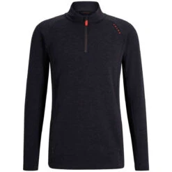 Falke Performance Core Half Zip Warm Up Shirt - Black