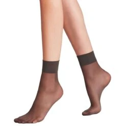 Falke Pure Matt 20 Denier Anklets - Anthracite Grey