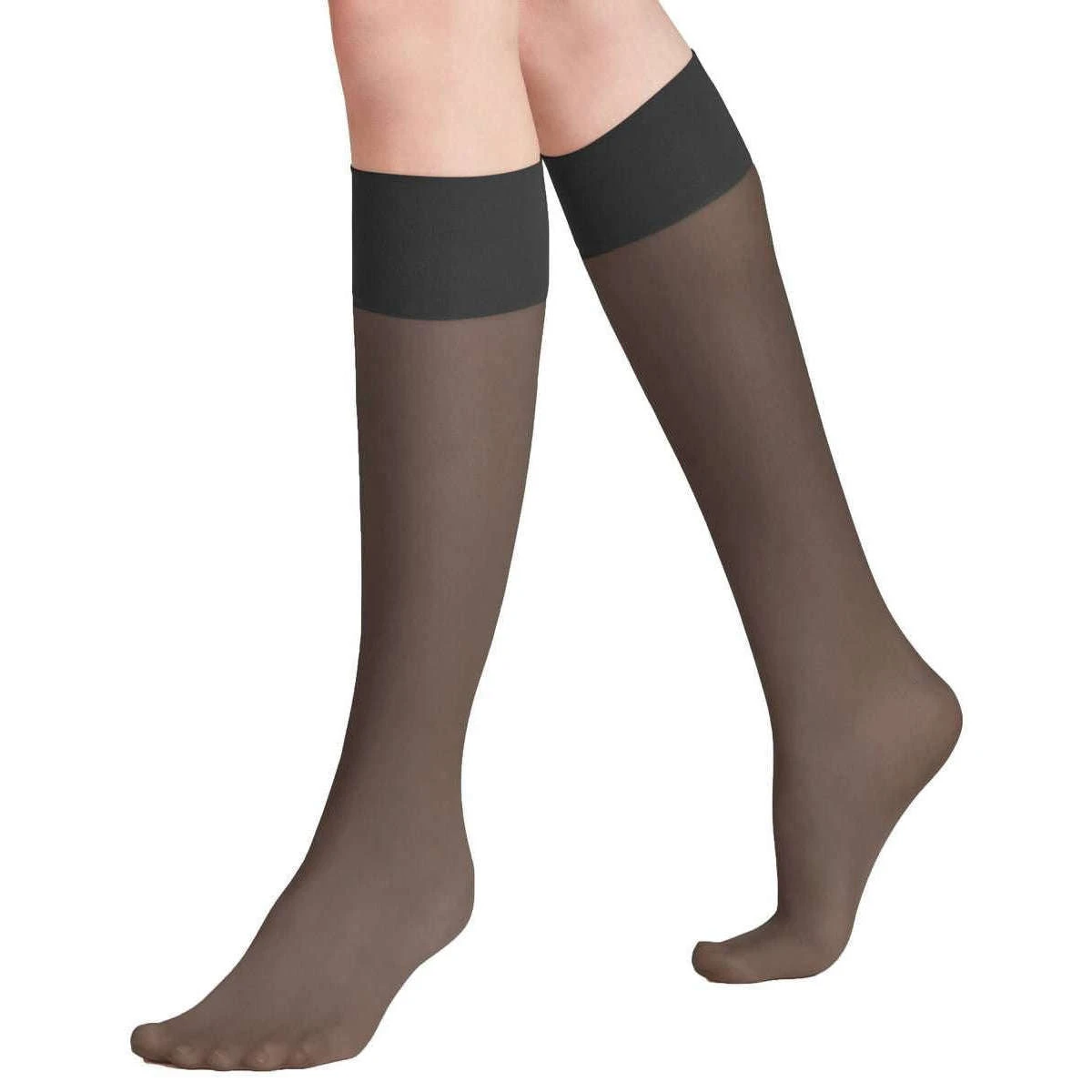 Falke Pure Matt 20 Denier Knee High Stockings - Anthracite Grey