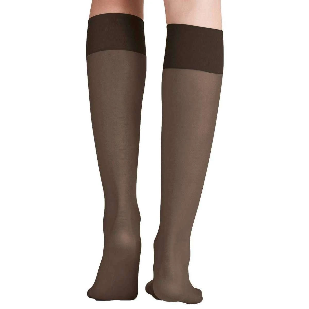 Falke Pure Matt 20 Denier Knee High Stockings - Brenda Brown - Image 2