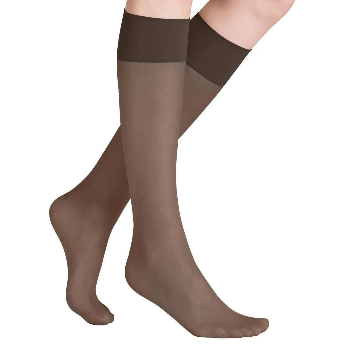 Falke Pure Matt 20 Denier Knee High Stockings - Brenda Brown - Image 3