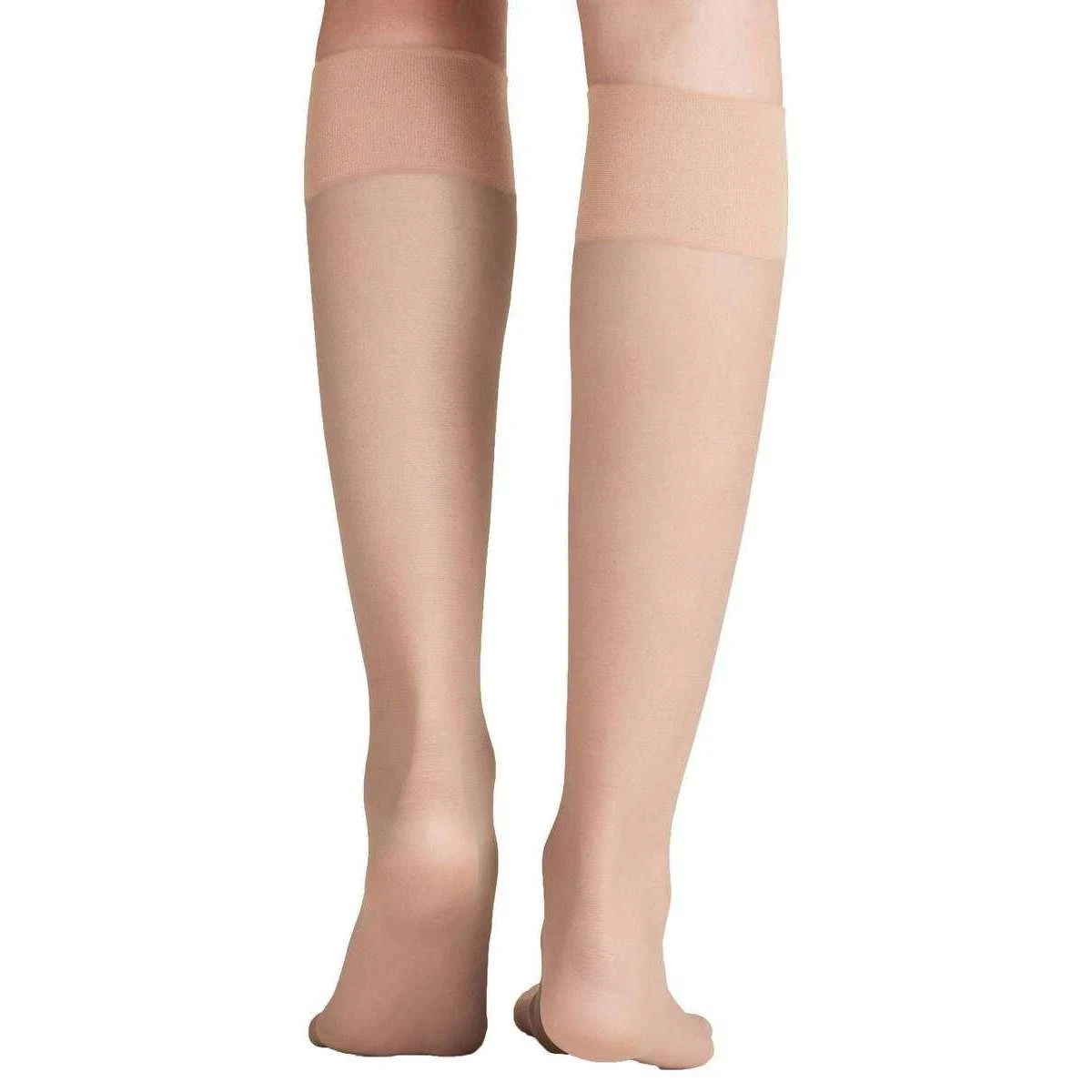 Falke Pure Matt 20 Denier Knee High Stockings - Crystal Cream - Image 2