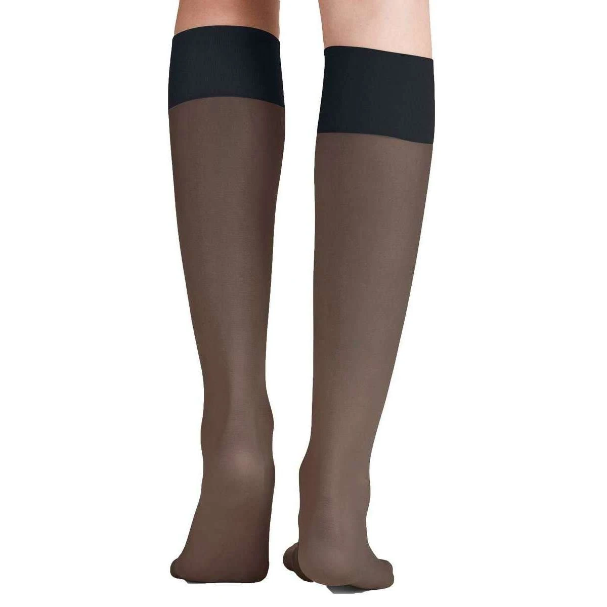 Falke Pure Matt 20 Denier Knee High Stockings - Marine Navy - Image 2