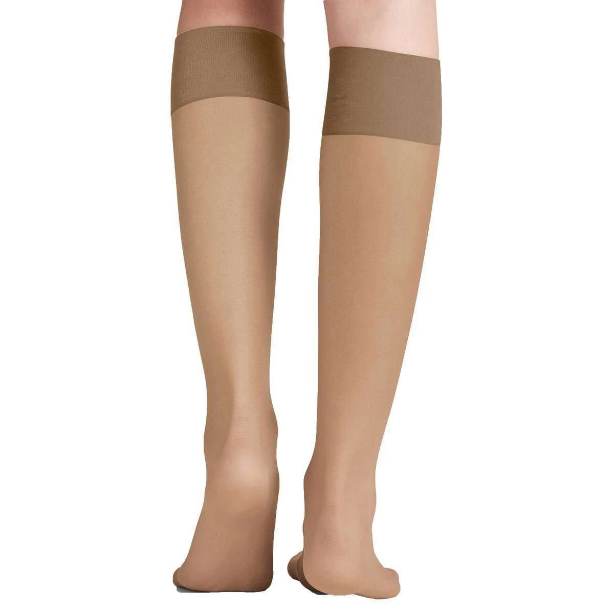 Falke Pure Matt 20 Denier Knee High Stockings - Powder Tan - Image 2