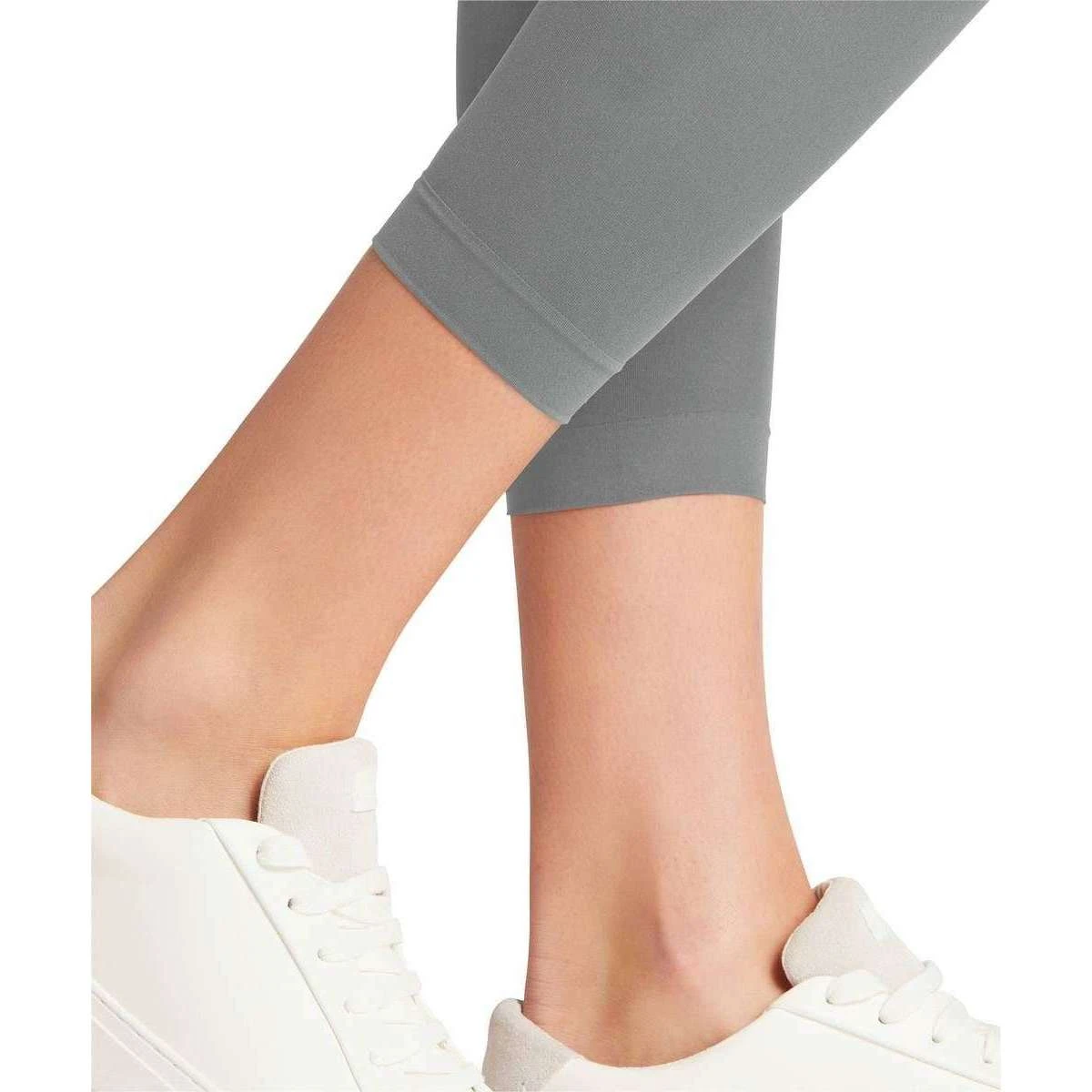 Falke Pure Matt 50 Denier Capri Leggings - Lunar Grey - Image 6