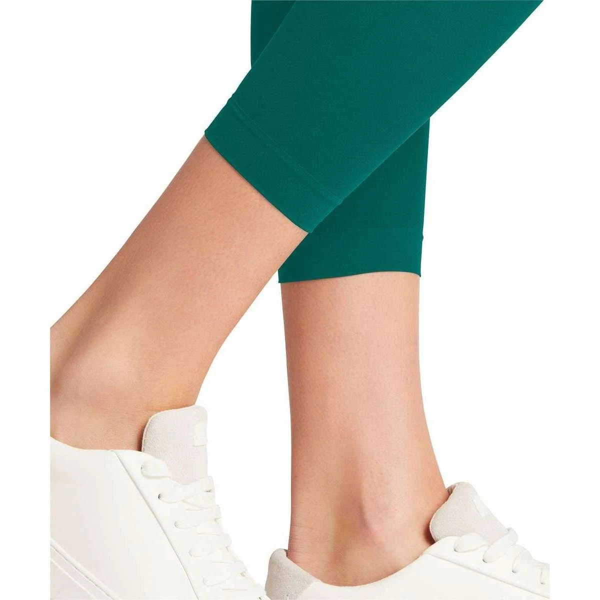Falke Pure Matt 50 Denier Capri Leggings - Verdigris Green - Image 6